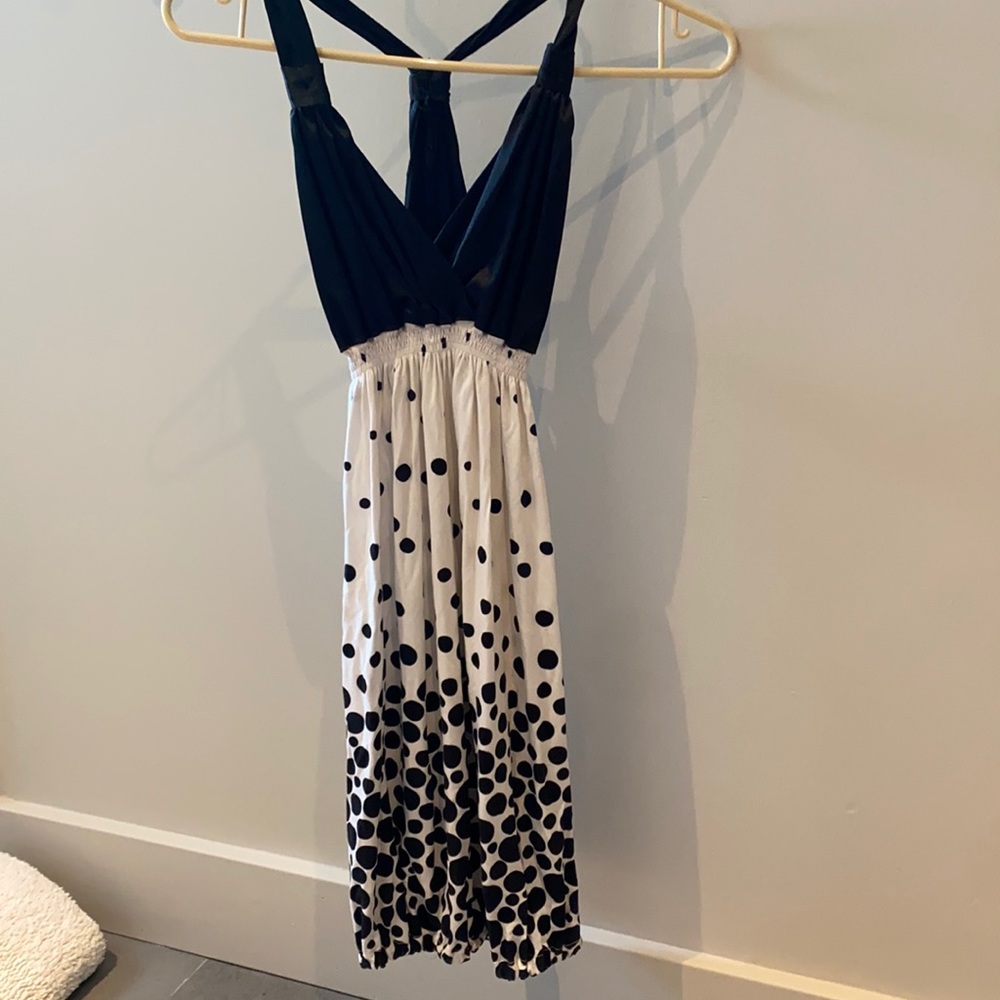 Black and white dress